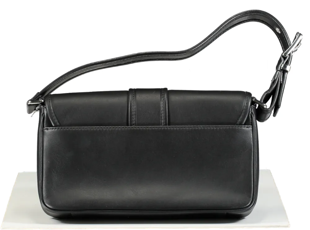 Michael Kors Black Colby Medium Leather Shoulder Bag