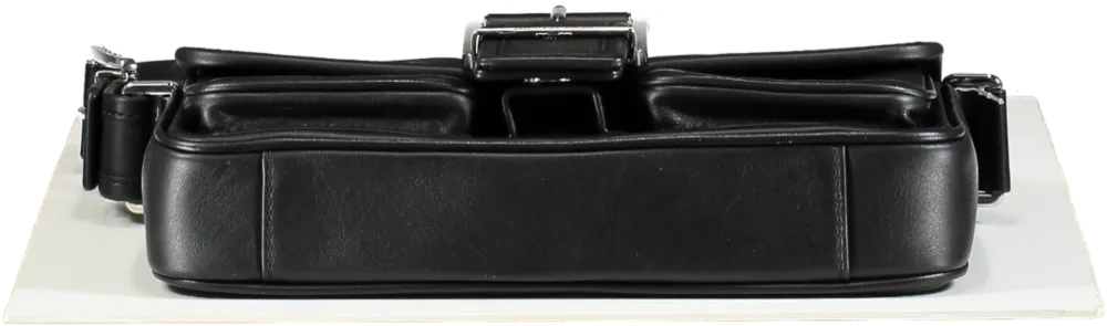 Michael Kors Black Colby Medium Leather Shoulder Bag