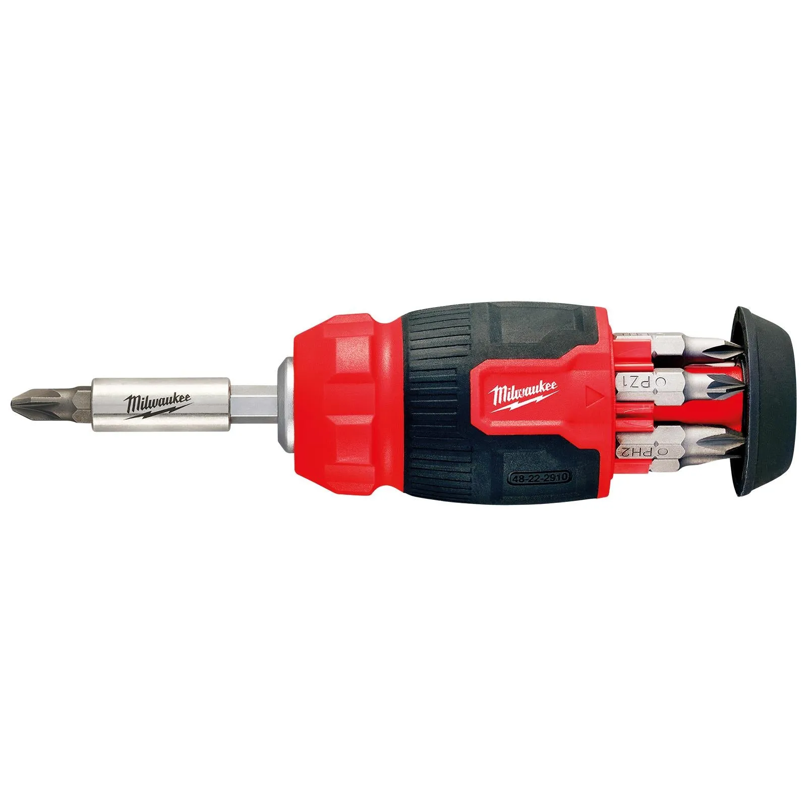 Milwaukee Compact Multi Bit Screwdriver Set 8 in 1 Stubby Pozi Phillips Torx Slotted