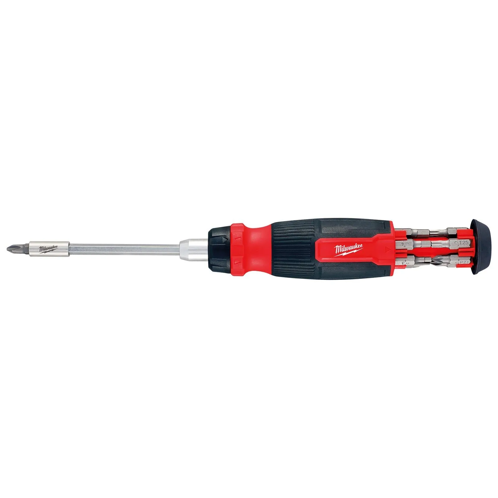 Milwaukee Ratchet Screwdriver Set 14 in 1 Multi Bit Pozi Phillips Torx Slotted Hex