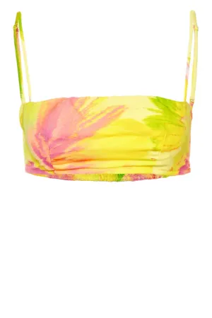 Mina Floral Bandeau Cropped Top