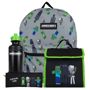 Minecraft 4-Piece Backpack Set