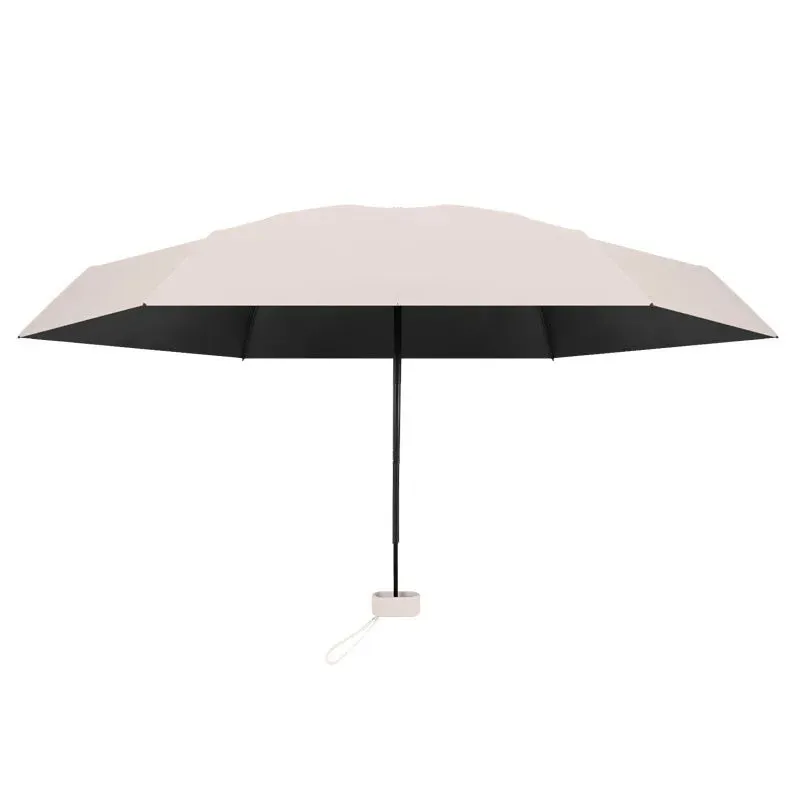 Mini 6 Fold Flat Umbrella Case| UV Protection