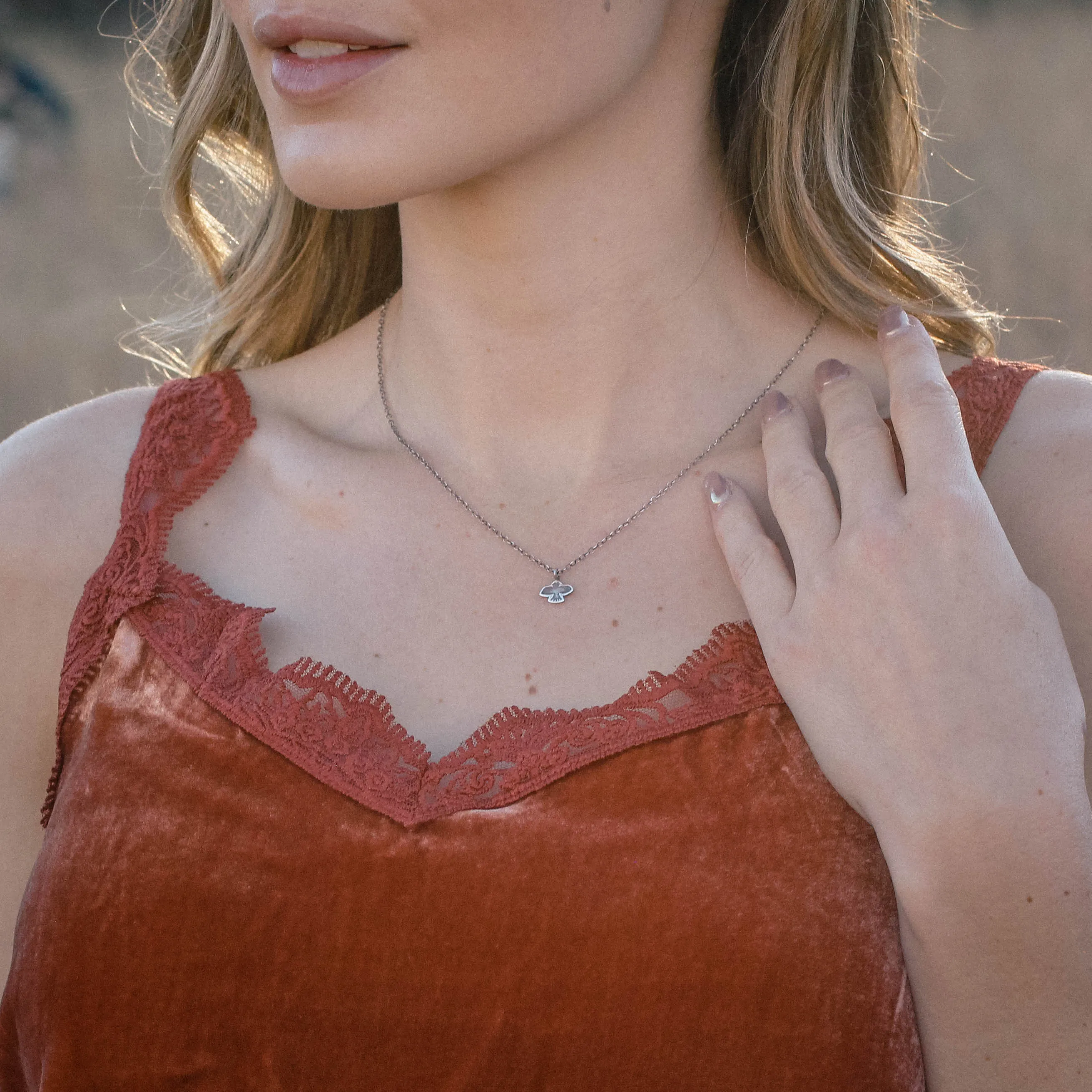 Mini Soar Charm Necklace