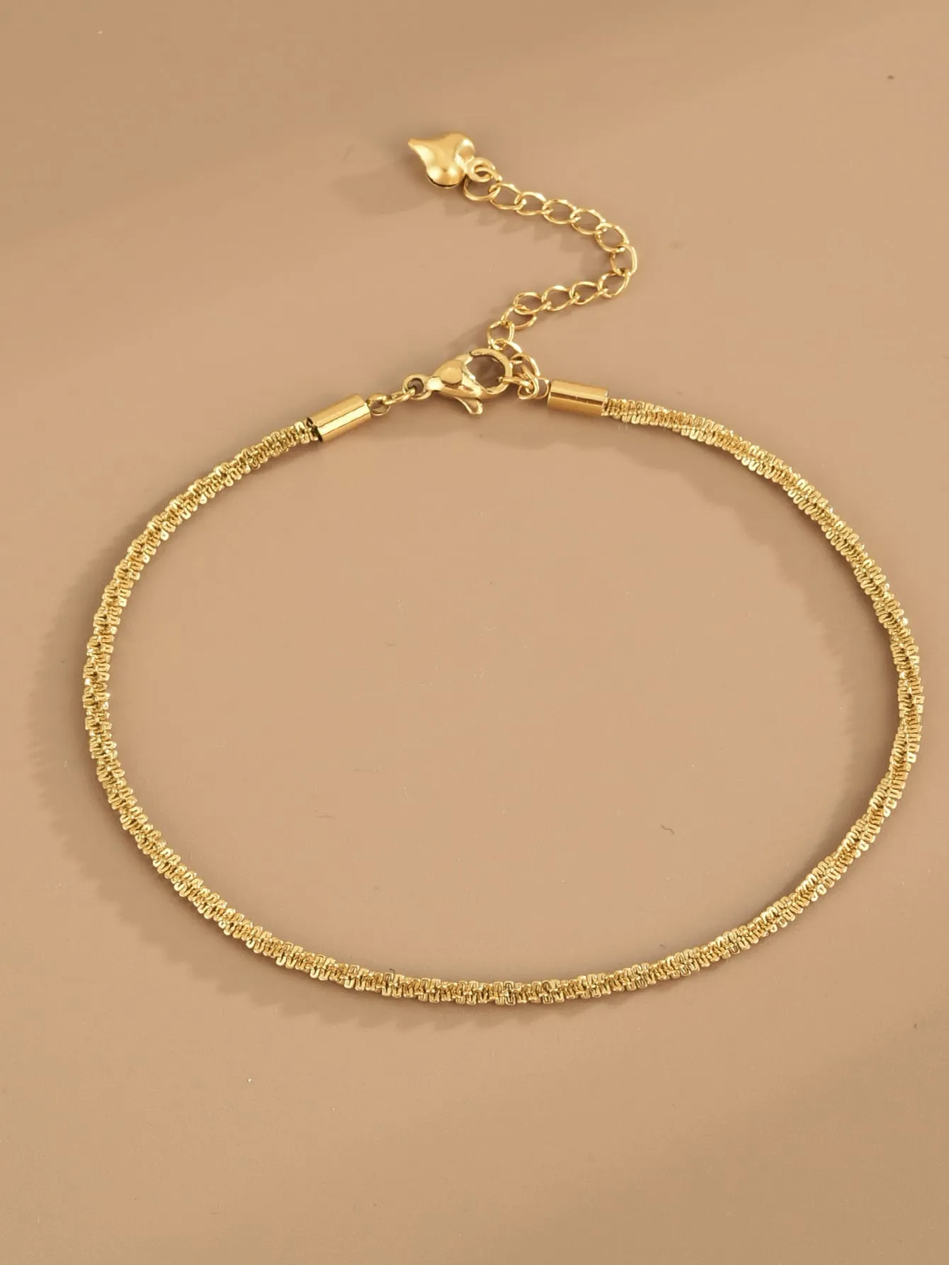 Minimalist Metallic Anklet - Gold- FD ⚡