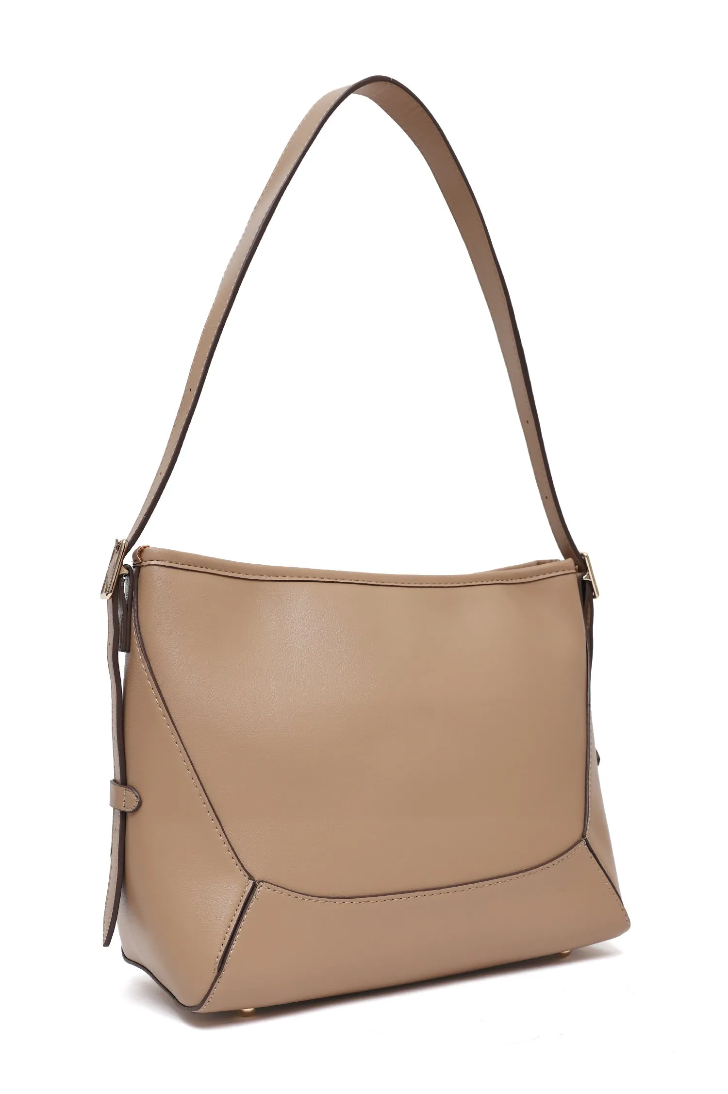 Minimalist Shoulder Bag-Apricot