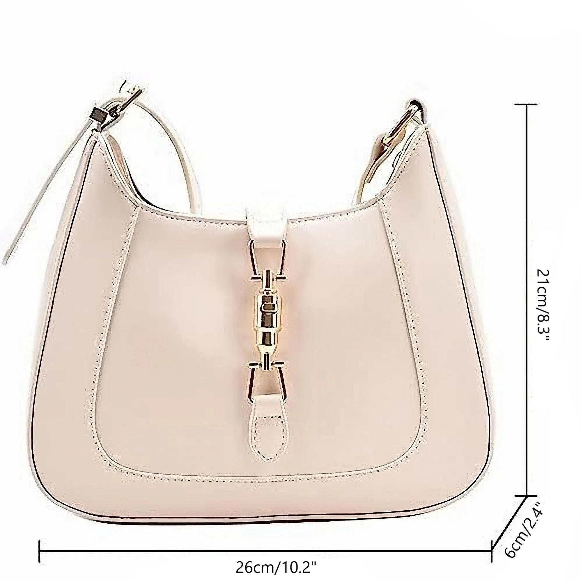 Minimalist Shoulder Bag, Solid Color Shoulder Bag, All-Match Zipper Underarm Bag For Women
