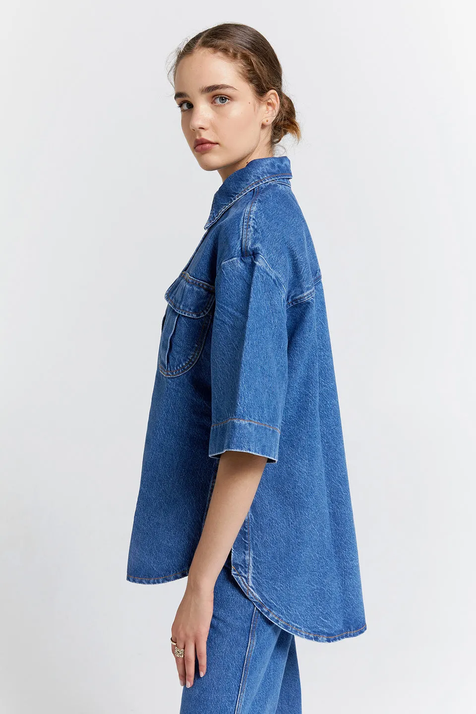 Mod Shirt Washed Denim