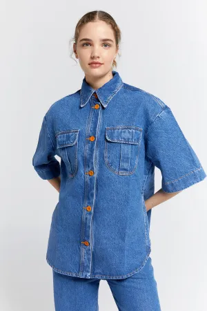 Mod Shirt Washed Denim