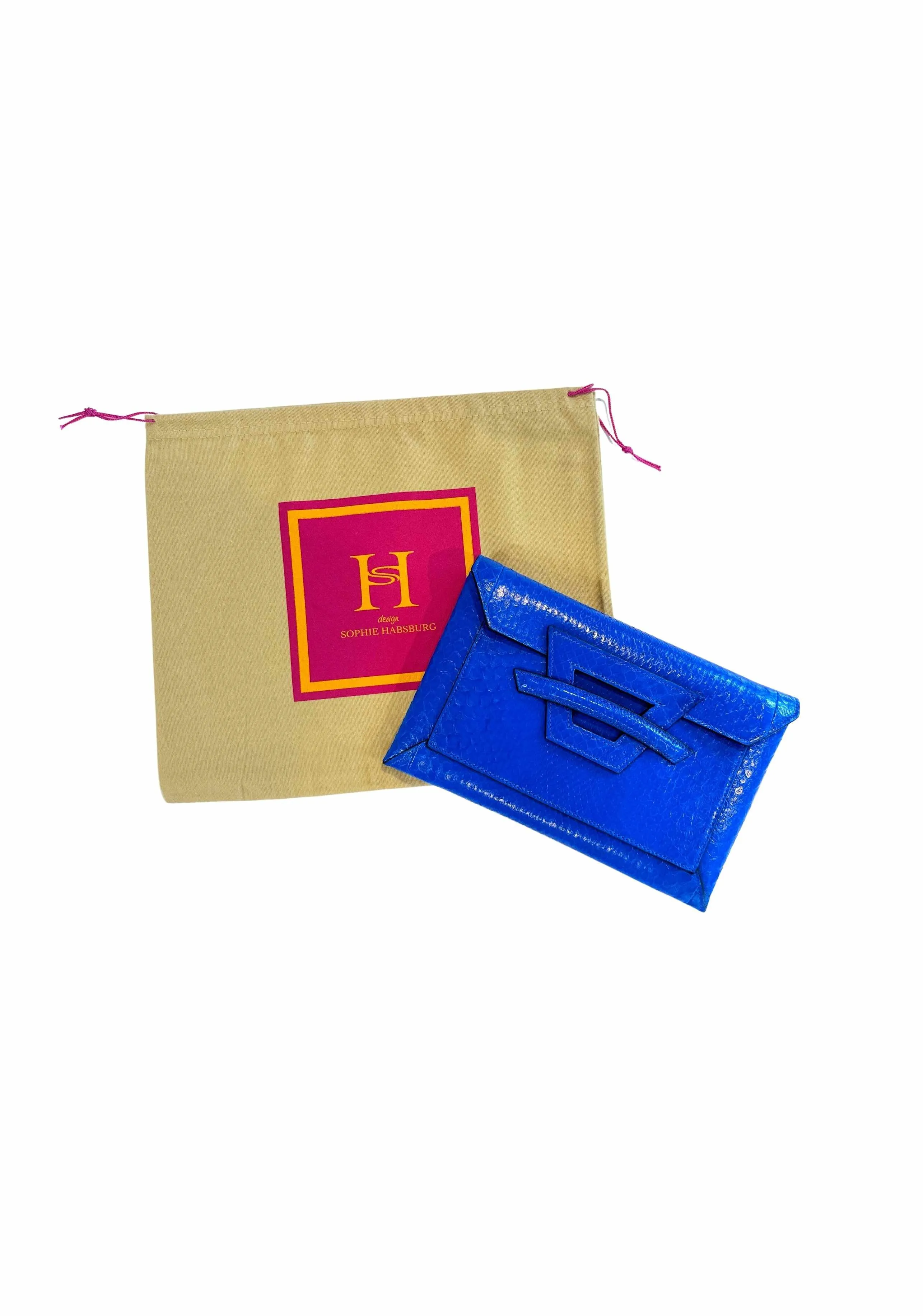 Moneypenny Envelope Clutch, Cobalt