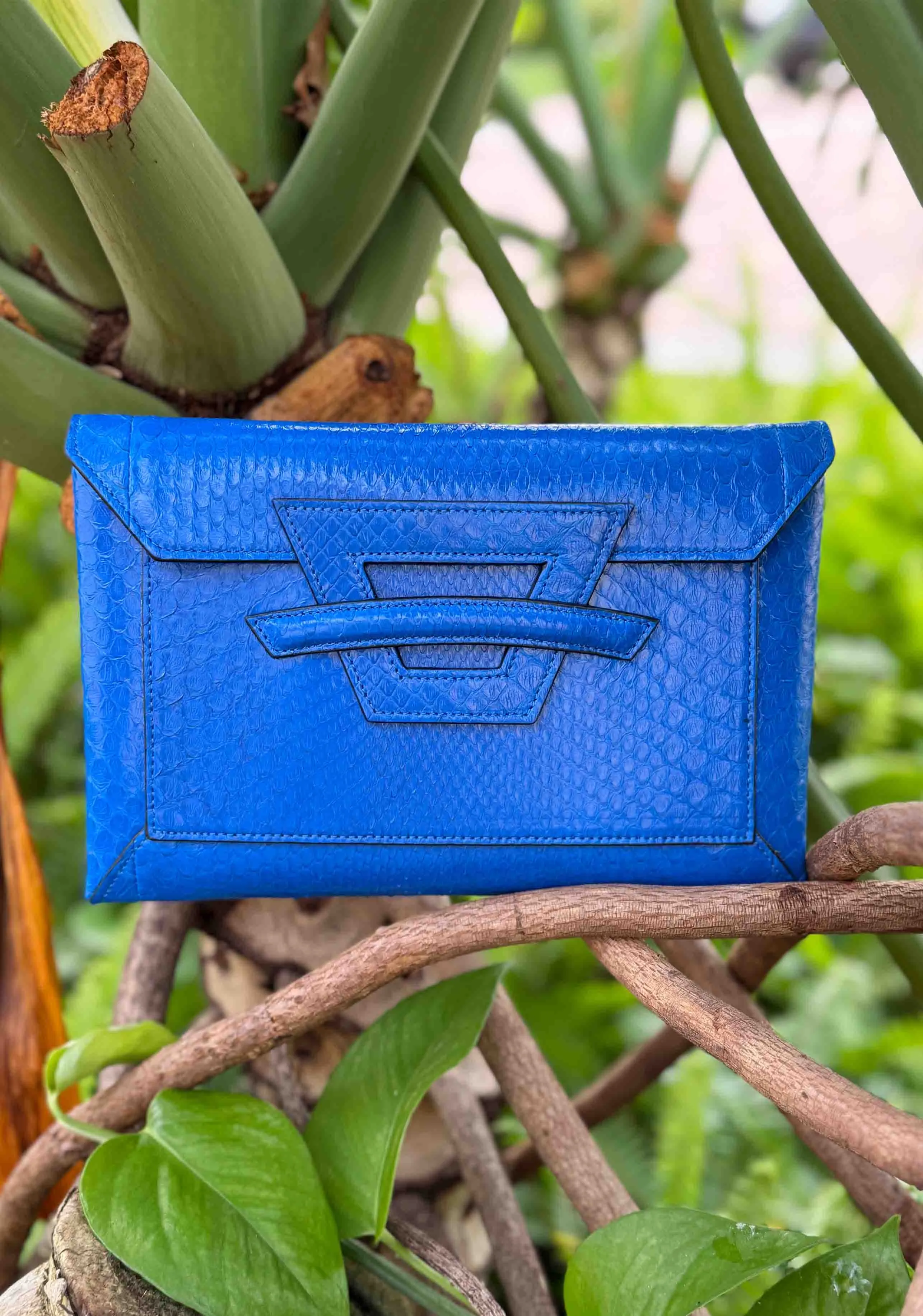 Moneypenny Envelope Clutch, Cobalt