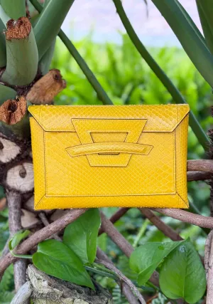 Moneypenny Envelope Clutch, Jonquil