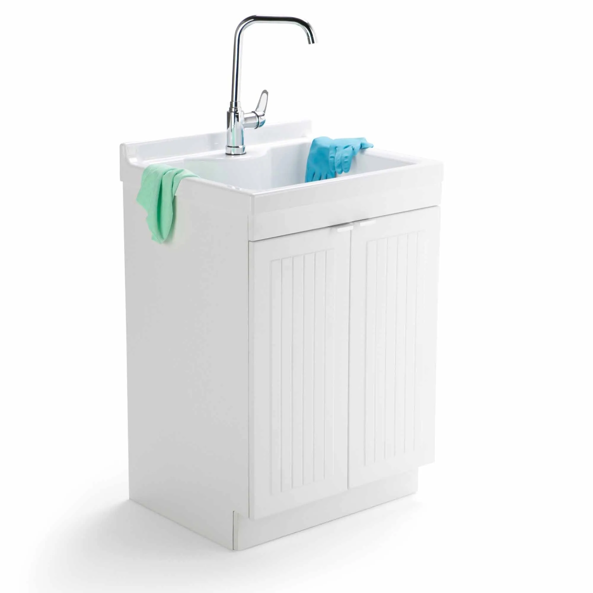 Murphy All-In-One 24 inch Laundry Utility Sink and Cabinet with ABS Sink