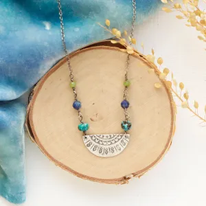 Myrtle Mayan Fan Necklace