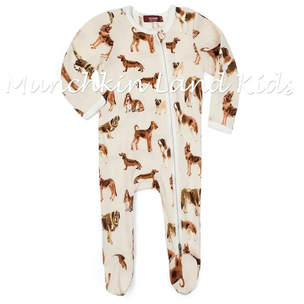 Natural Dog Organic Cotton Footed Romper