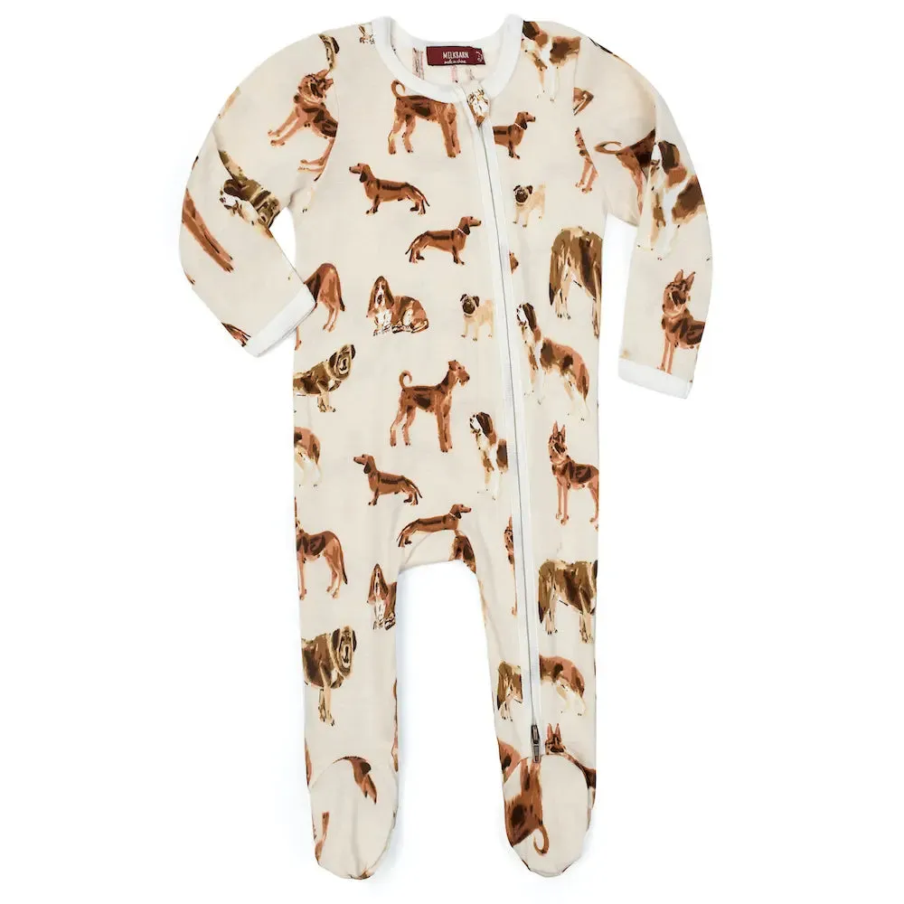 Natural Dog Organic Cotton Footed Romper