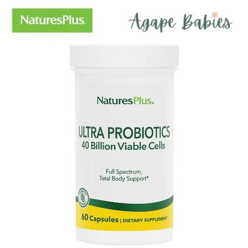 Nature's Plus Ultra Probiotics - 40 Billion Live Cells/12 Strains (Vcaps), 60 caps.