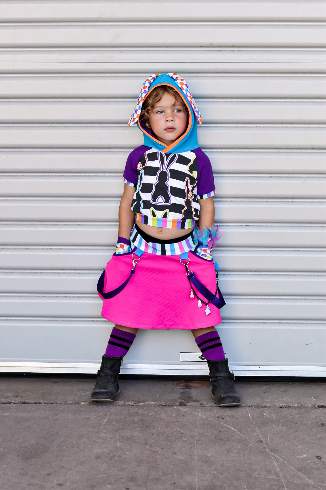 Neon Pocket Skirt Electric Easter Collab for girls