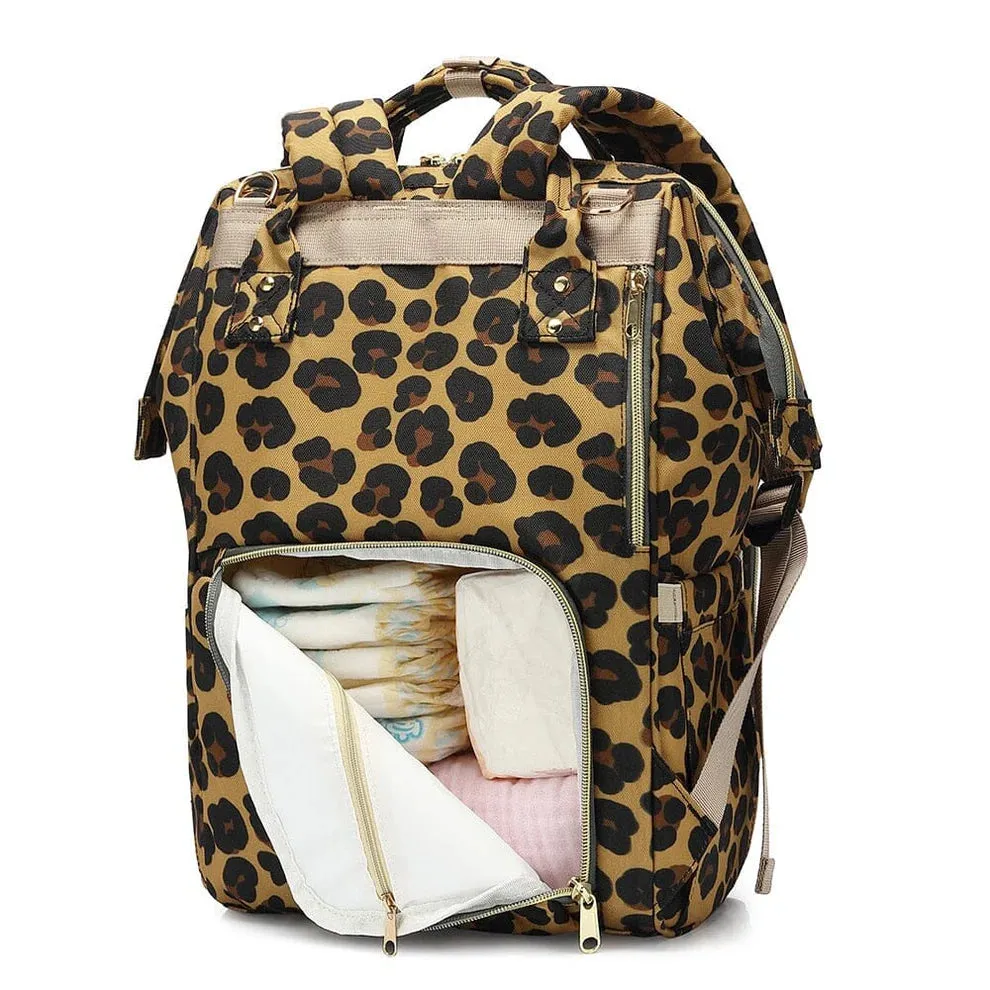 New Animal Pattern Diaper Backpack with Stroller Hooks - Multifunctional Travel Backpack Retails $87 US 