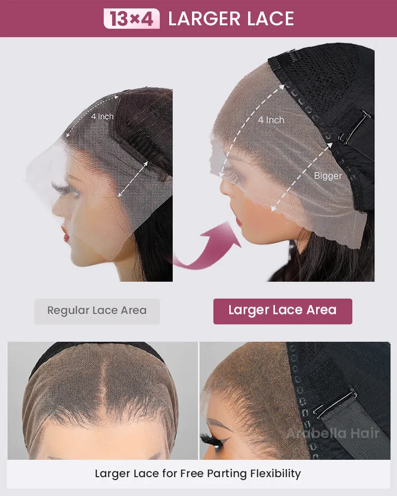 New Body Wave Long-Lasting Curl Hold| Pre-bleached Knots Human Hair Free Part