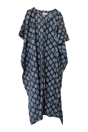 NEW! Cotton Kaftan Long Fish Print