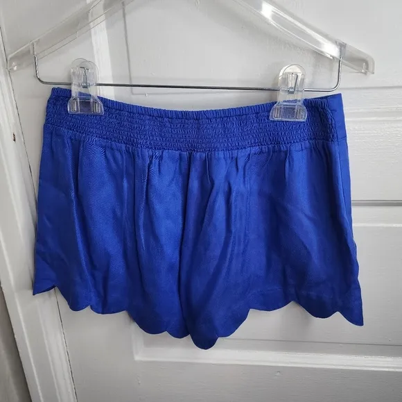 NEW Lilly Pulitzer Dahlia Shorts Blue Scallop XS