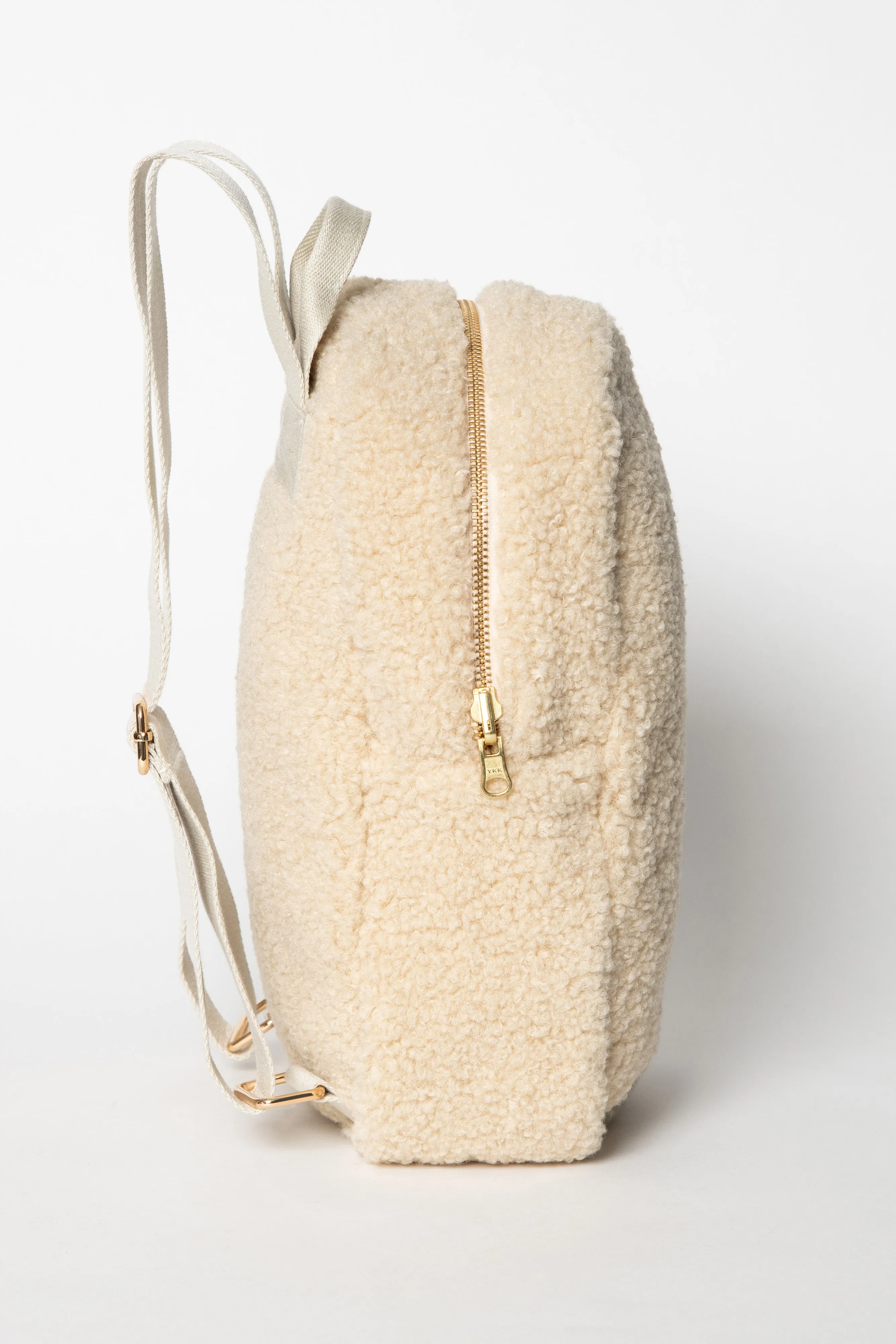 NEW! STUDIO NOOS ECRU MINI TEDDY BACKPACK