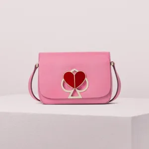Nicola Twistlock Small Rococo Pink Shoulder Bag