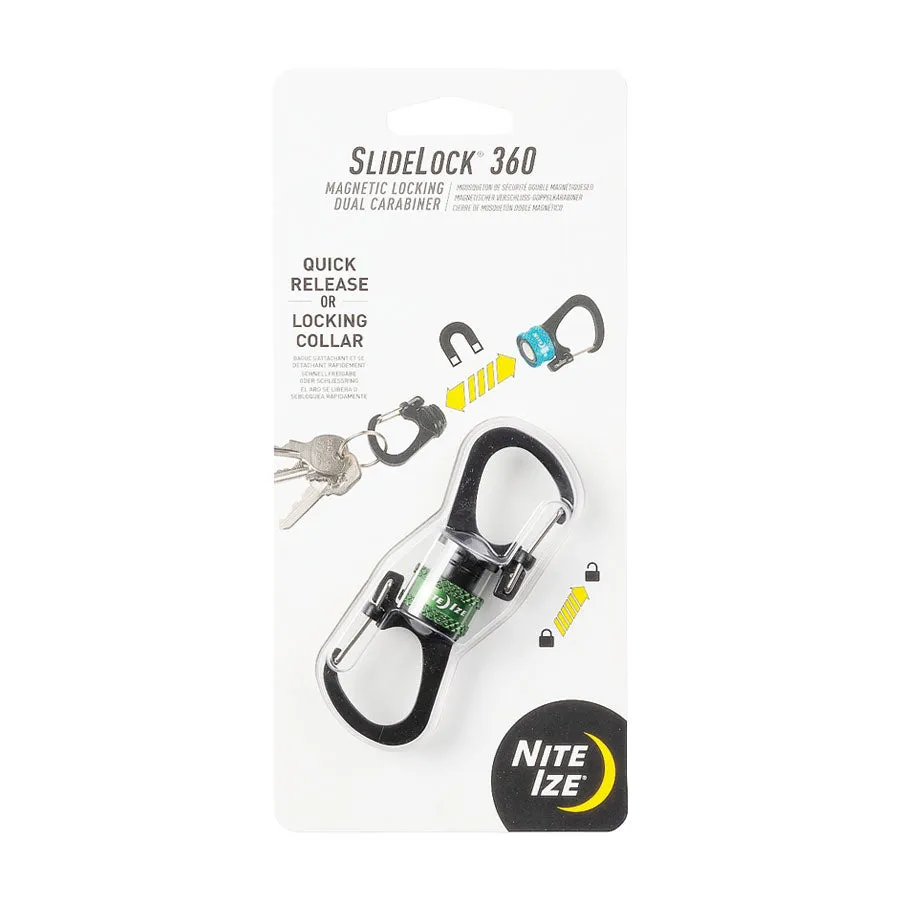 Nite Ize SlideLock 360° Magnetic Locking Carabiner Olive