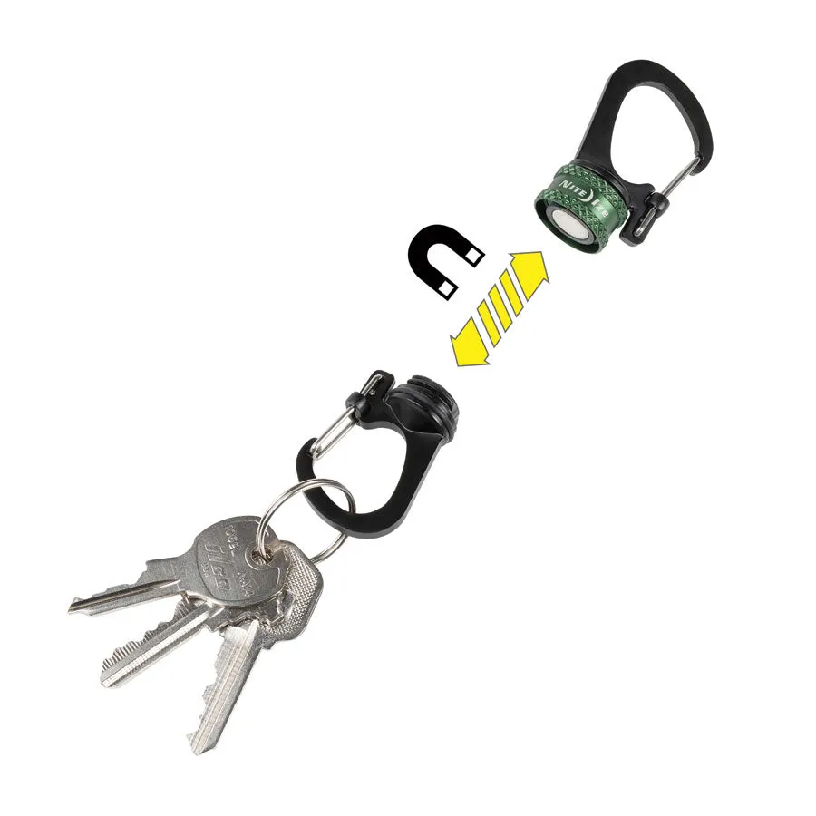 Nite Ize SlideLock 360° Magnetic Locking Carabiner Olive