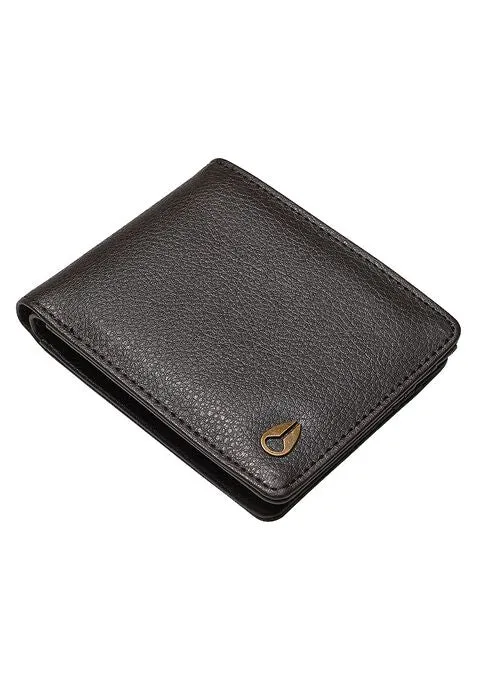 Nixon Pass Vegan Leather Wallet - Brown