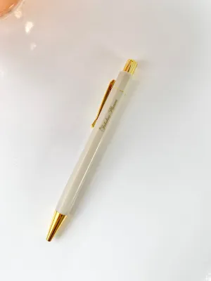 Nude Ballpoint Blue Ink Pen