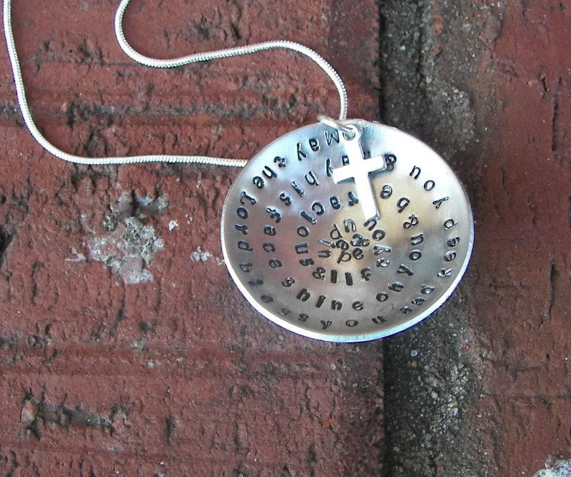 Numbers 6:24-26 May the Lord bless you and keep you, custom Hand stamped jewelry, personalized jewelry ,mothers necklace inspirational quote