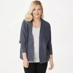 NWT Barefoot Dreams Cozychic Lite Ribbed Shrug Cardi Size Large/Extra Large