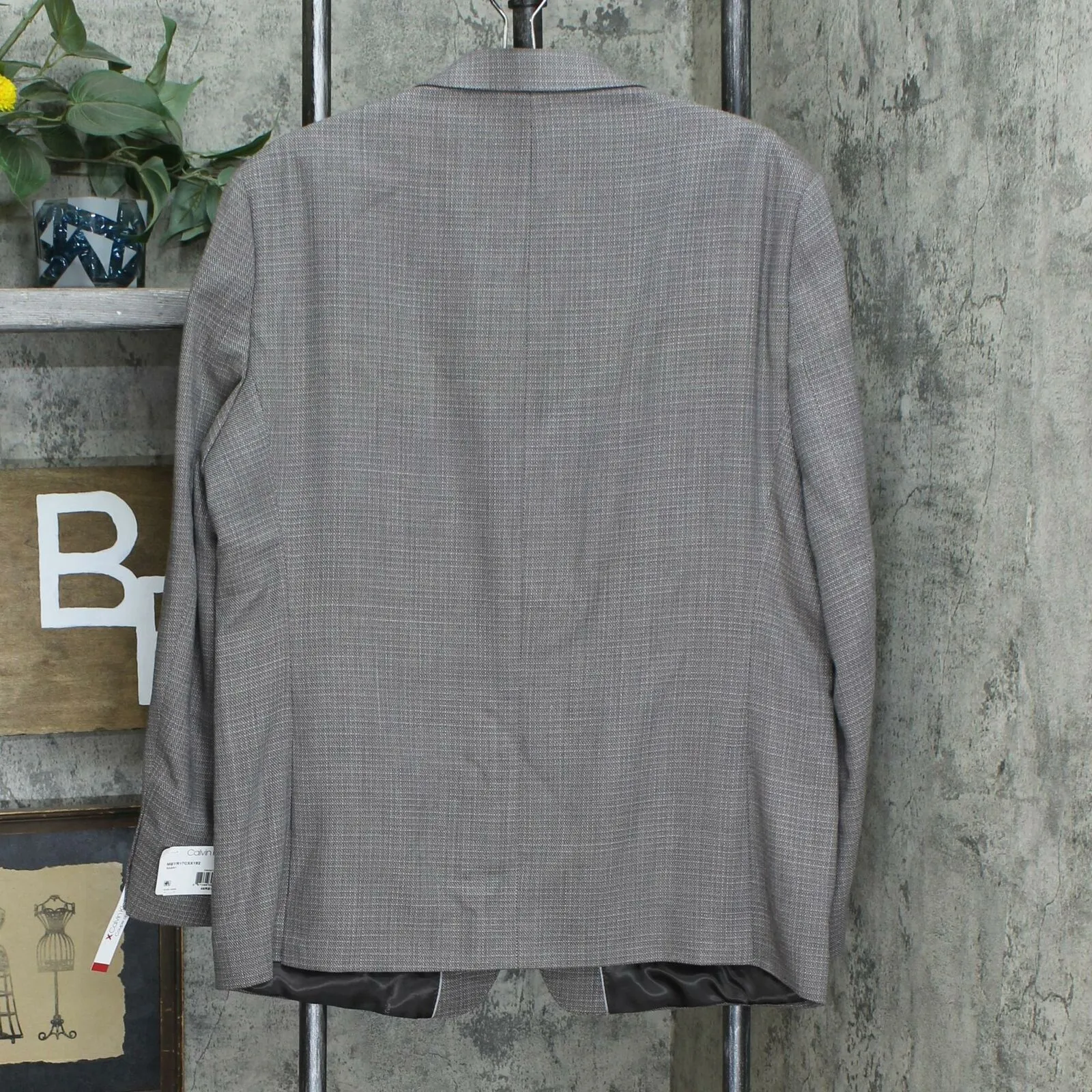 NWT Calvin Klein Mens Slim-Fit Wool Sport Coat. MBYR17CXX192 46 Regular