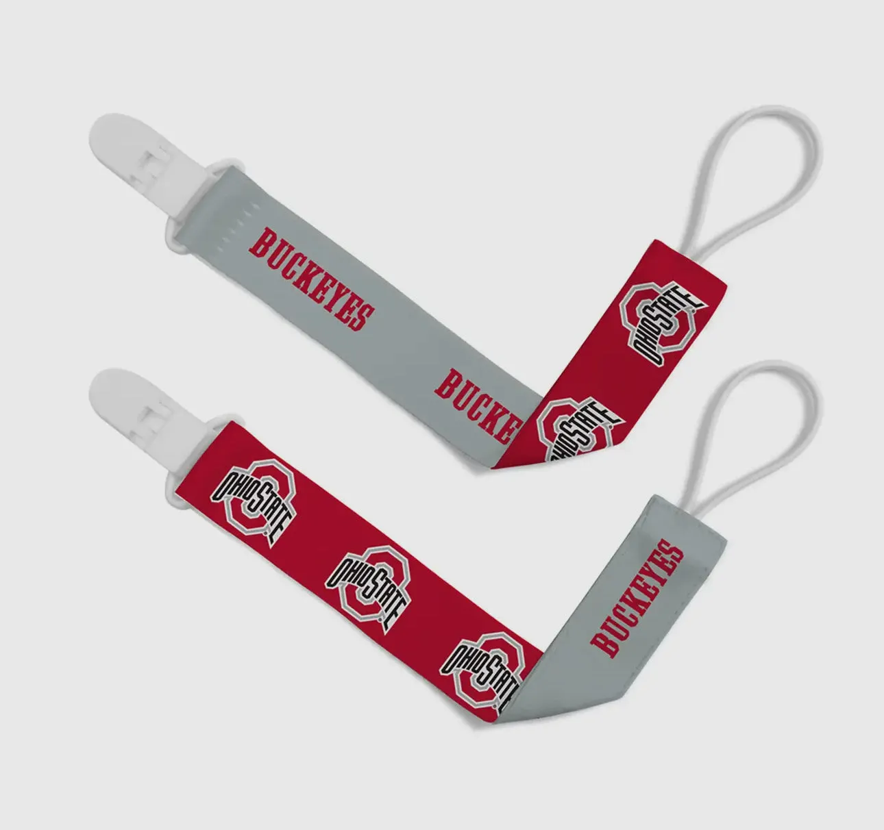 Ohio State Buckeyes - Pacifier Clip 2-Pack