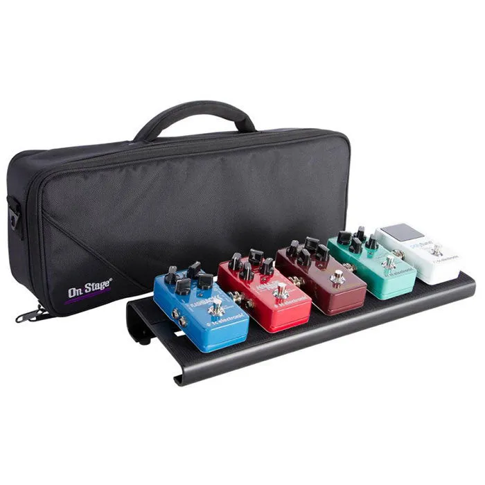 On Stage Compact Pedal Board with Custom Gig Bag