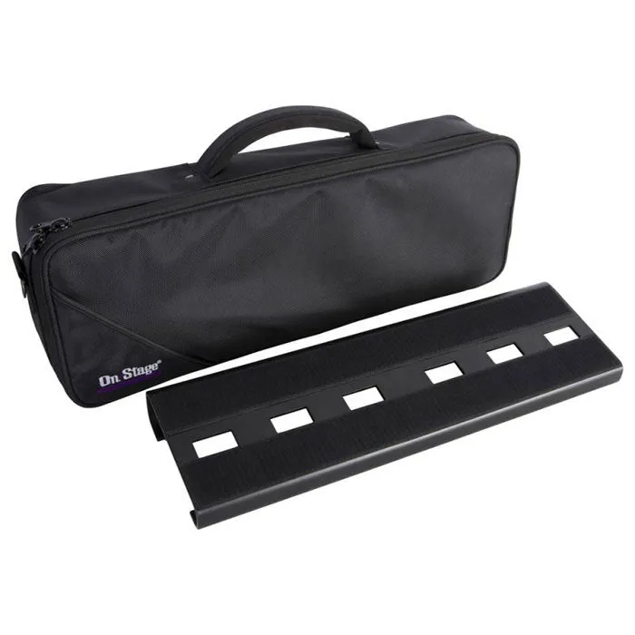 On Stage Compact Pedal Board with Custom Gig Bag