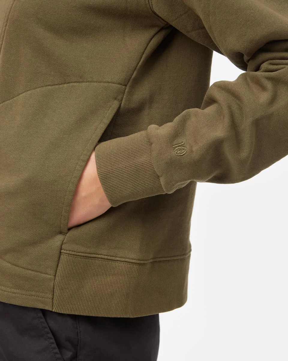 Organic Cotton French Terry Half Zip