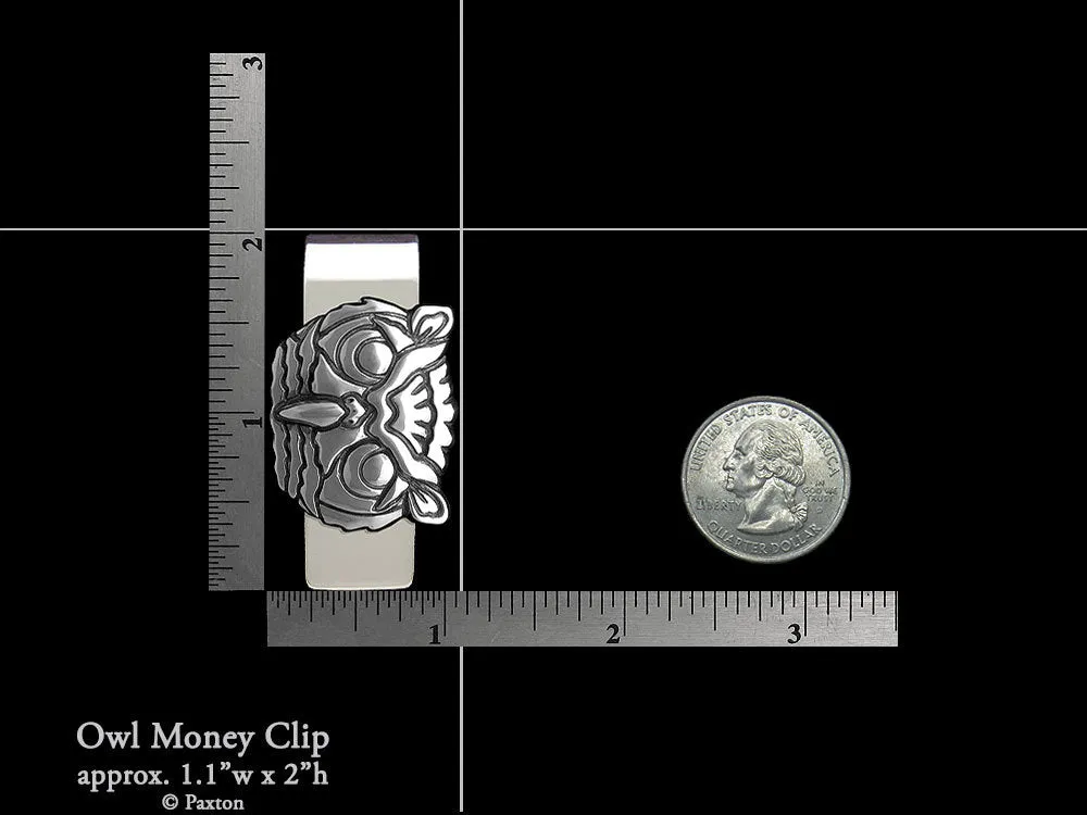 Owl Head Money Clip Sterling Silver
