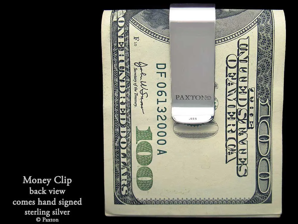 Owl Head Money Clip Sterling Silver