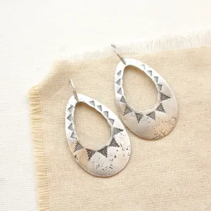 Pakal Teardrop Cutout Earrings