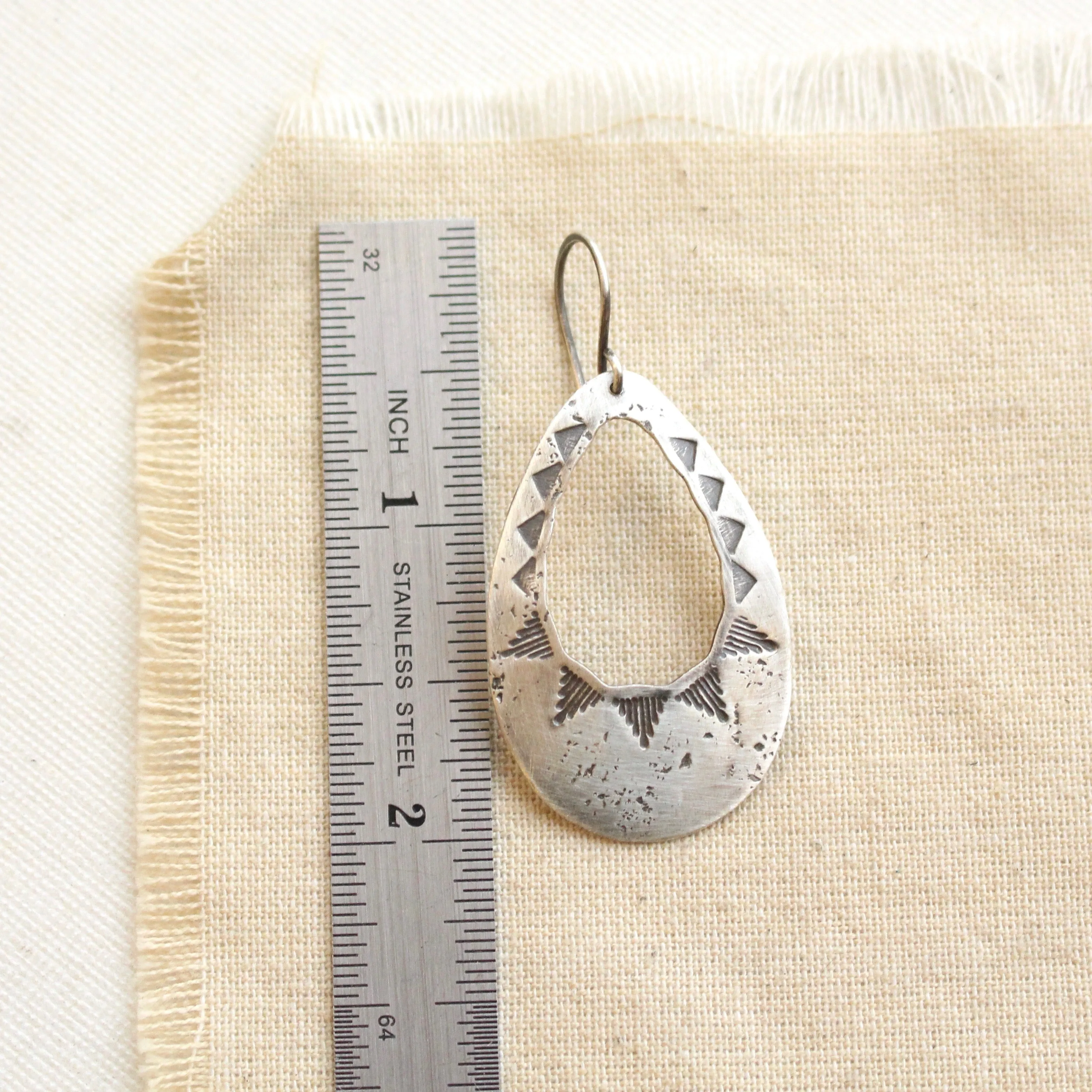 Pakal Teardrop Cutout Earrings