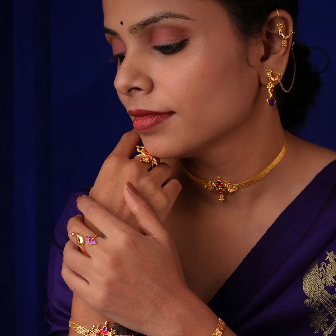 Pakhi Silver choker Necklace By Moha