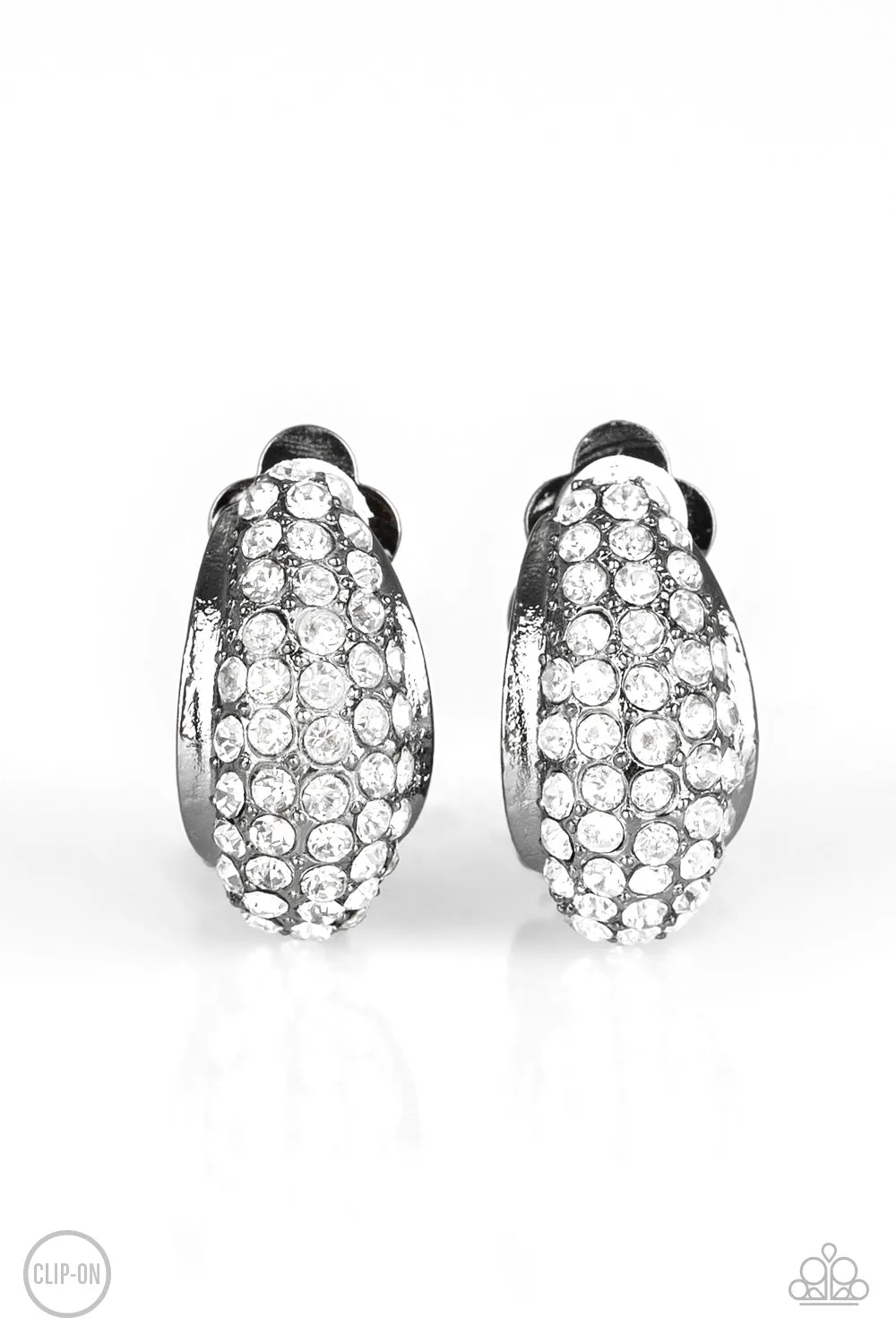 Paparazzi - Revenue Avenue- Black Clip-On Earrings