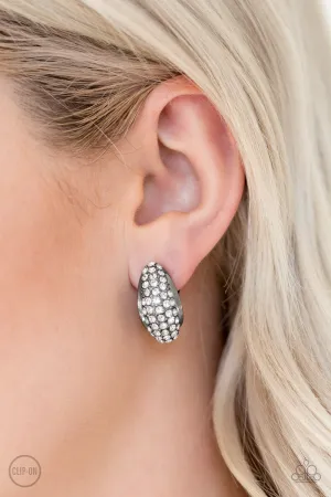 Paparazzi - Revenue Avenue- Black Clip-On Earrings