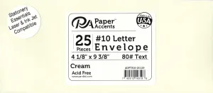 Paper Accents #10 Cream Letter Envelopes {B301}