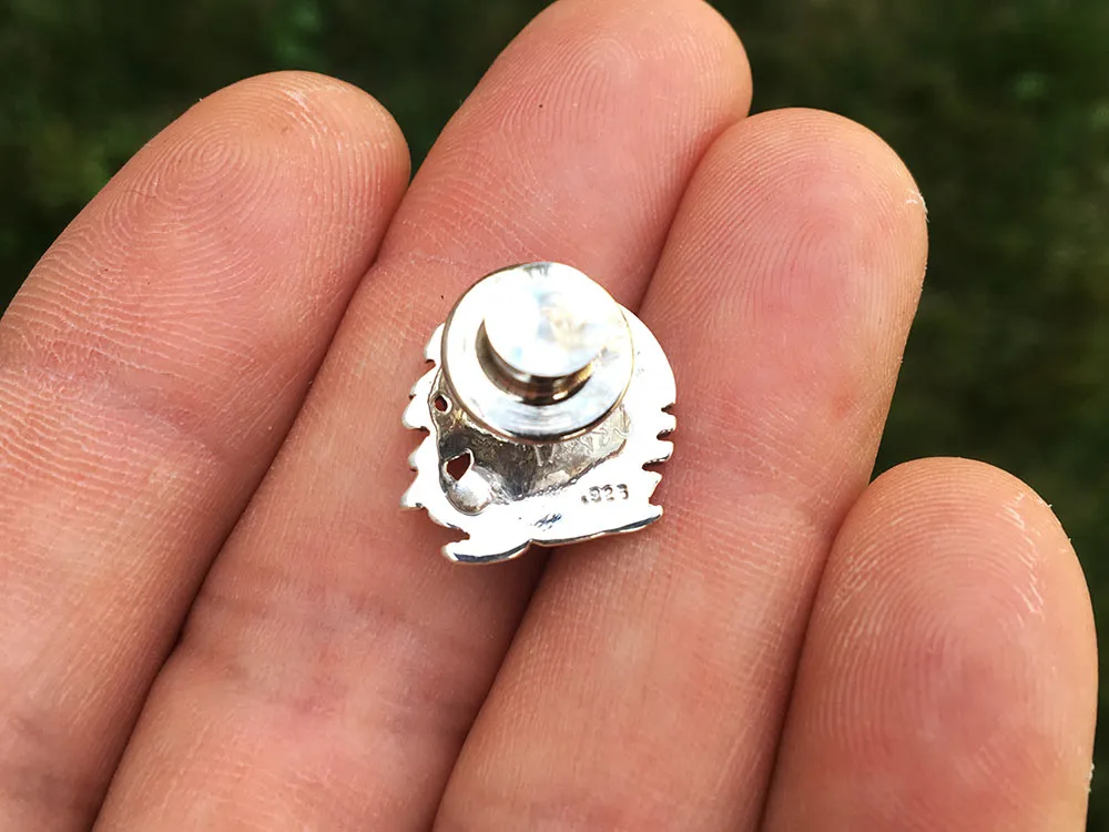 Peace Bonsai Tie Tack or Tie Bar / Tie Clip Sterling Silver with Japanese Kanji and Rising Sun