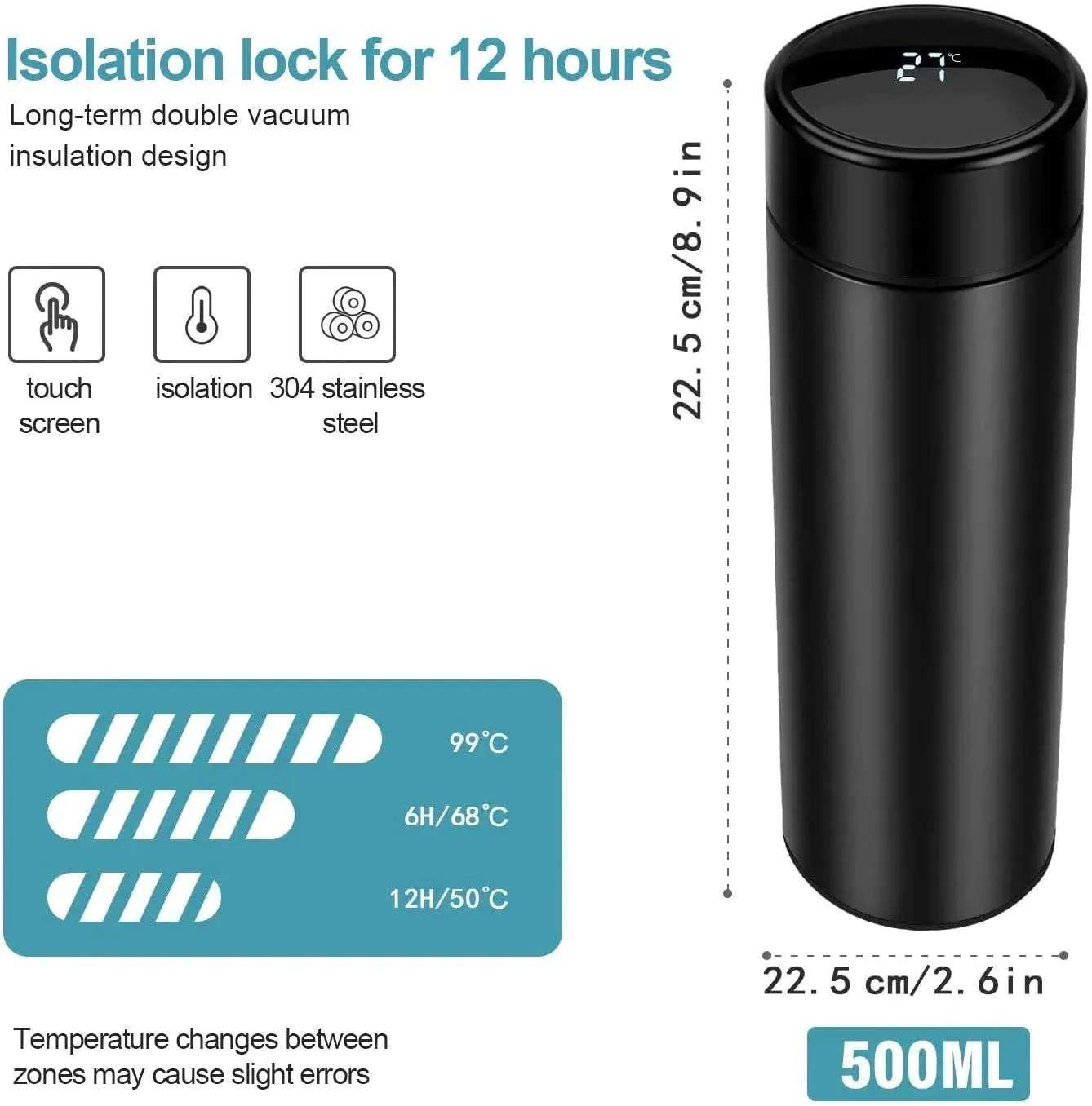 Personalised Stainless Steel Mug, Temperature Bottle & All in One Men's Combo (4 pcs) - Grey