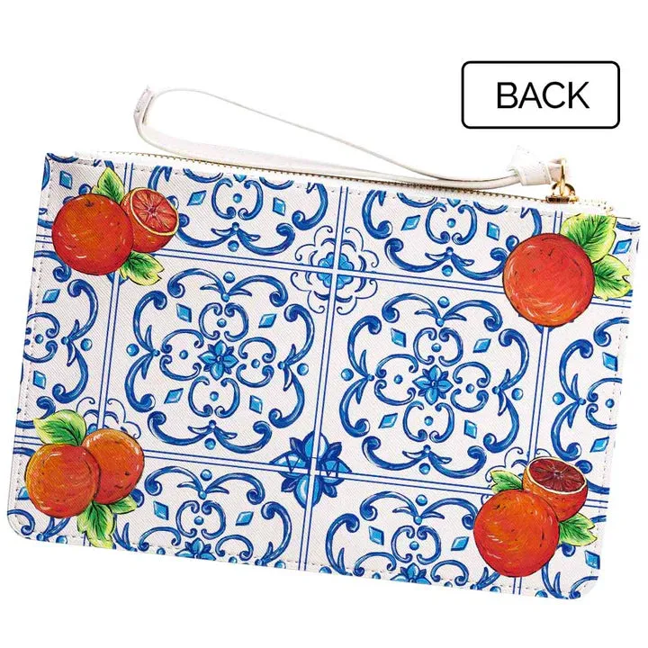 Personalized Caltagirone Arancia Clutch Bag